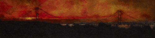 'Sunset Over The Humber Bridge' by Martin Jones